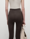 Ponte High Waisted Ankle Grazer Leggings