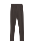 Ponte High Waisted Ankle Grazer Leggings