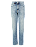 High Waist Straight Leg Ankle Grazer Jeans