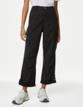 lyocell™ Rich Cargo Tea Dyed Cropped Trousers