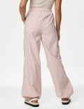 Pure Cotton Drawstring Parachute Trousers