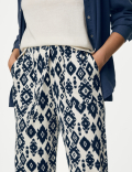 Jersey Drawstring Tapered Trousers