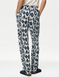 Jersey Drawstring Tapered Trousers