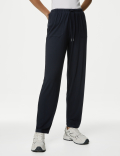 Jersey Drawstring Tapered Trousers