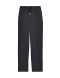 Jersey Drawstring Tapered Trousers