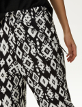 Jersey Drawstring Tapered Trousers