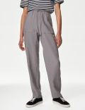 Lyocel Rich Tapered Ankle Grazer Trousers