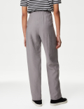 Lyocel Rich Tapered Ankle Grazer Trousers