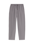Lyocel Rich Tapered Ankle Grazer Trousers