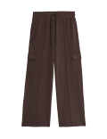 Ponte Utility Wide Leg Trousers