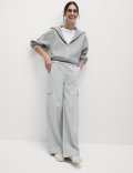 Ponte Utility Wide Leg Trousers