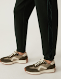 Ponte Side Stripe Tapered Joggers