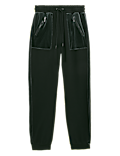 Ponte Side Stripe Tapered Joggers