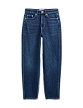 Mom High Waisted Ankle Grazer Jeans