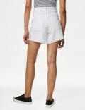 Denim High Waisted Mom Shorts