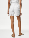 Pure Cotton Embroidered Shorts