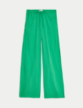Pure Cotton Wide Leg Trousers