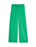 Pure Cotton Wide Leg Trousers