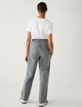 Cotton Rich Relaxed Straight Trousers