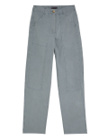 Cotton Rich Relaxed Straight Trousers