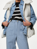 Cotton Rich Relaxed Straight Trousers
