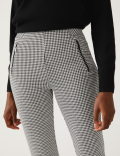 Checked High Waisted Leggings