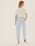 Cotton Rich Barrel Leg Ankle Grazer Joggers