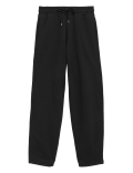 Cotton Rich Barrel Leg Ankle Grazer Joggers