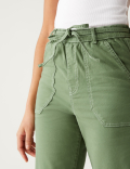Cotton Rich Contrast Stitch Slim Fit Joggers