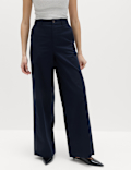 Cotton Rich Wide Leg Chinos