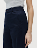 Cotton Rich Wide Leg Chinos
