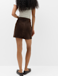 Textured Corduroy Mini Skirt