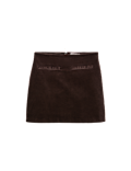 Textured Corduroy Mini Skirt