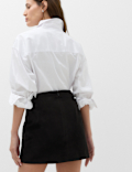 Textured Corduroy Mini Skirt