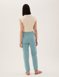 Tencel™ Rich Tapered Ankle Grazer Trousers