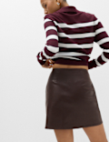Faux Leather Mini Skirt