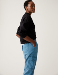 Lyocell Rich Cargo Tea Dyed Trousers