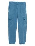 Lyocell Rich Cargo Tea Dyed Trousers