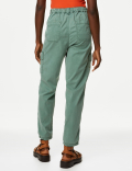 Lyocell Rich Cargo Tea Dyed Trousers
