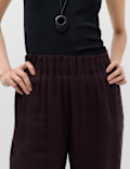 Lyocell Rich Elasticated Waist Wide Leg Trousers