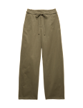 Pure Cotton Barrel Leg Trousers