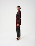 Faux Leather Straight Leg Trousers