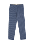 Cotton Rich Striped Slim Fit Chinos