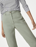 Cotton Rich Tea Dyed Slim Fit Chinos