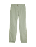 Cotton Rich Tea Dyed Slim Fit Chinos