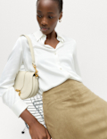 Faux Suede Mini Skirt