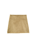 Faux Suede Mini Skirt