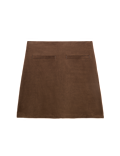 Faux Suede Mini Skirt