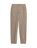 Cotton Blend Slim Fit Joggers