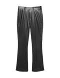 Faux Leather High Waisted Ankle Grazer Trousers